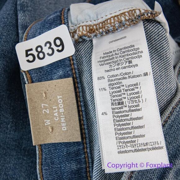 NEW Madewell Cali Demi-Boot Jeans in Dorrance Wash, 27 - Picture 12 of 14